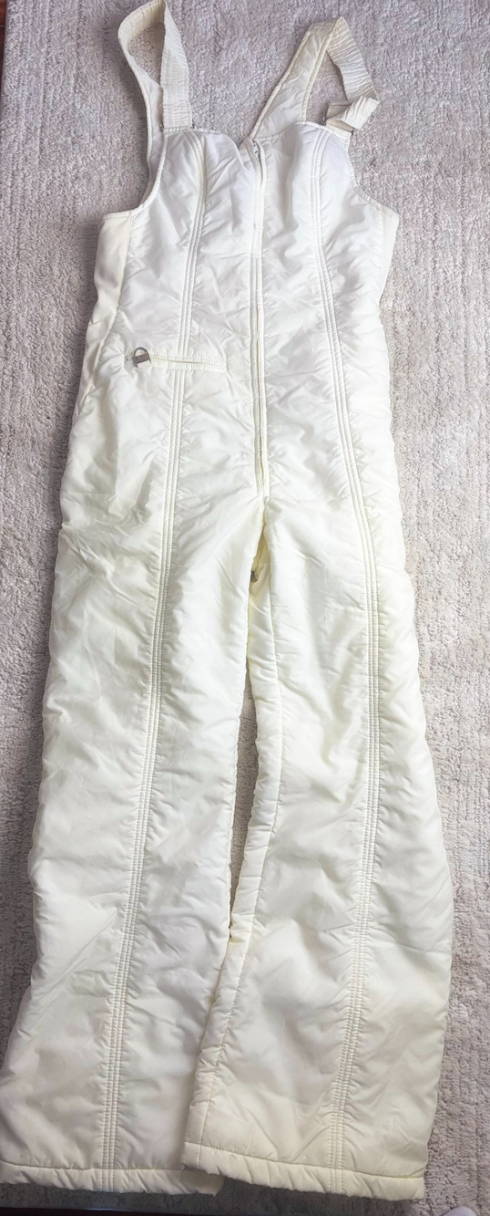 Skye Vintage Quilted Ski Suit Womens Size Large Cream